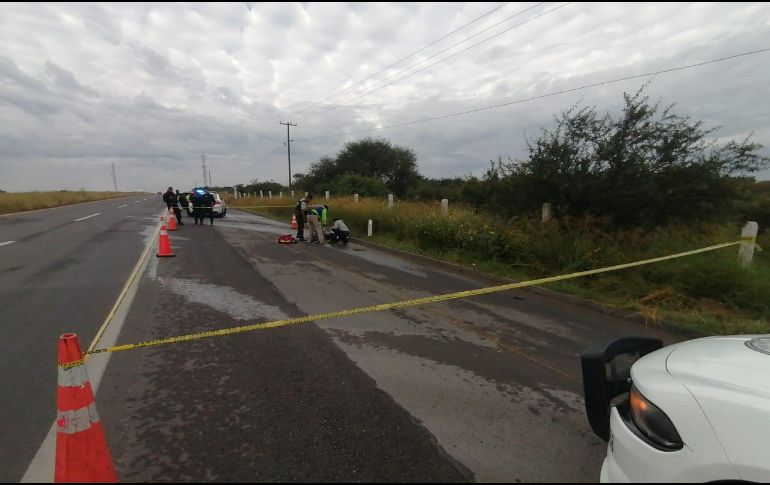 El cuerpo de la víctima fue hallado en el kilómetro 130 de la carretera Lagos de Moreno-San Juan de los Lagos. ESPECIAL /