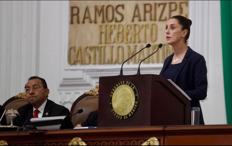 Claudia Sheinbaum destacó que la Ciudad de México ha recibido por parte de diversas agencias internacionales la calificación más alta por el manejo responsable de las finanzas públicas. SUN/G. Espinosa