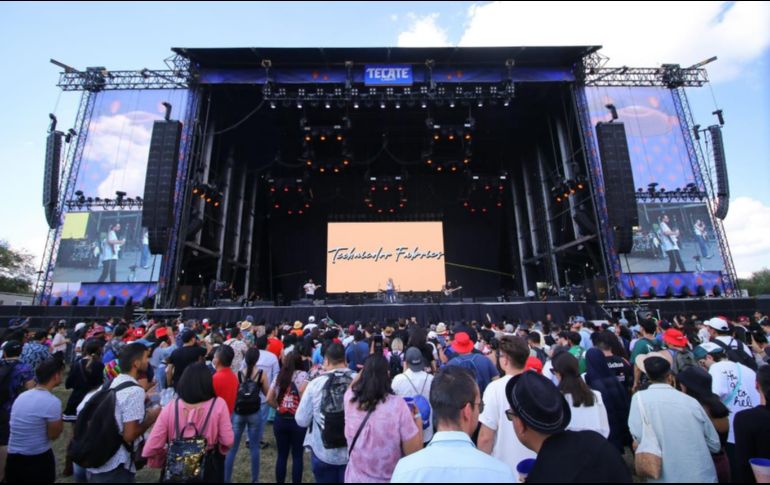 La banda Technicolor Fabrics abrió la jornada y calentó los motores mientras el público iba llegando. EL INFORMADOR/C. Zepeda