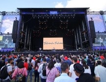 La banda Technicolor Fabrics abrió la jornada y calentó los motores mientras el público iba llegando. EL INFORMADOR/C. Zepeda