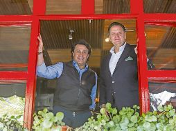 Leonardo Delgadillo y Pablo Moreno, se dicen listos para recibir a los comensales a finales de octubre en La Taberna de la Vaca. EL INFORMADOR/ C. Zepeda