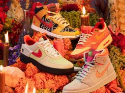 Enfatizando que México es un referente por sus tradiciones, Nike ha revelado los colores, texturas que dan forma a sus edición de sneakers, teniendo como eje estético a las ofrendas. CORTESÍA / Nike