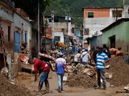 El Gobierno ha declarado Las Tejerías como zona de catástrofe y desastre natural. EFE/ M. Gutierrez