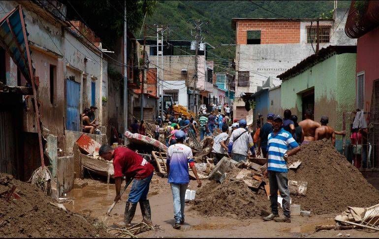 El Gobierno ha declarado Las Tejerías como zona de catástrofe y desastre natural. EFE/ M. Gutierrez