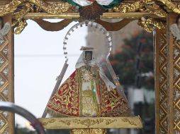 La imagen de la Virgen de Zapopan mide alrededor de 34 centímetros de alto, está hecha con pasta de caña de maíz y manufacturada por artesanos indígenas de Michoacán en el siglo XVI. EL INFORMADOR / ARCHIVO