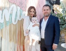 Karla Arellano Batres, Mía Gómez Arellano y Alonso Gómez Vidrio. GENTE BIEN JALISCO/Claudio Jimeno