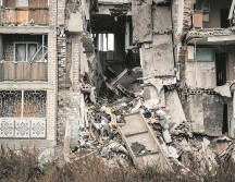 La batería de misiles de Rusia apuntó edificios departamentales en los ataques de ayer. AFP