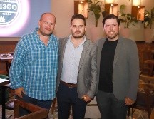 Raúl Moro, Luis Bucio y Fabrizio Aceves. GENTE BIEN JALISCO/Antonio Martínez