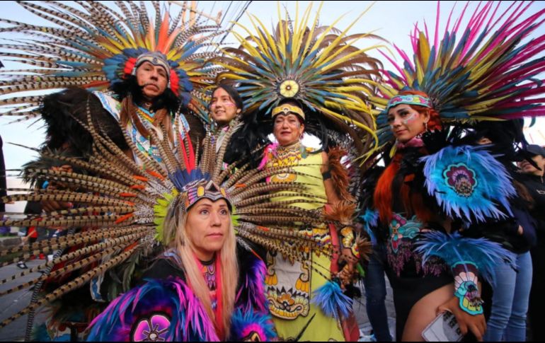 Distintos grupos de danzantes acompañaron a La Generala. EL INFORMADOR / C. Zepeda