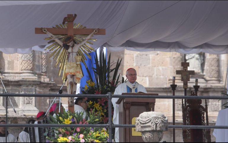 Robles Ortega comparó el regreso de la Romería a la presencialidad tras dos años de pandemia como un ejemplo de que el pueblo camina junto y de la mano. EL INFORMADOR / C. Zepeda