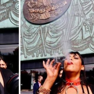 María Clemente: Tras escándalo por video sexual, diputada trans fuma mariguana afuera de San Lázaro