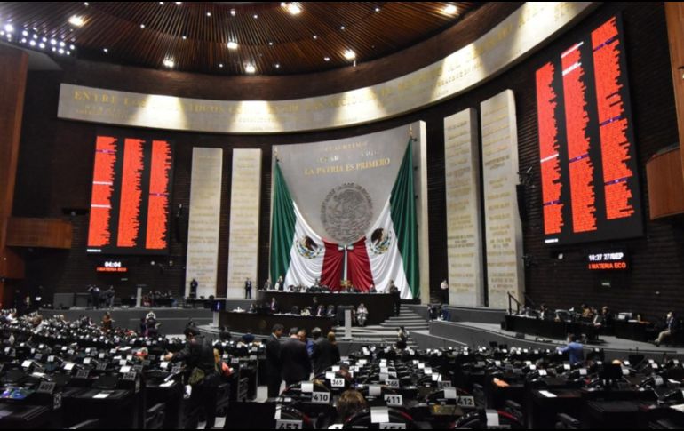 La reforma de ley fue aprobada con 339 votos a favor, lo que garantiza que los recursos mostrencos sean destinados a la materia de seguridad en México. ESPECIAL/ http://comunicacionsocial.diputados.gob.mx/
