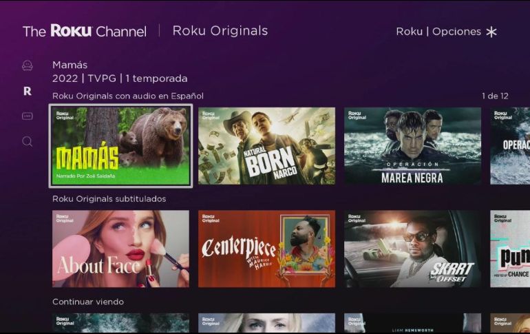 Roku ofrece atractivos documentales hasta nuevas series, todo enfocado a las estrellas más populares de Hollywood. ESPECIAL/Roku