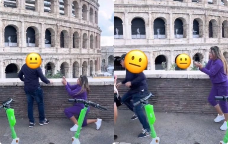 Mujer pide matrimonio a su novio TIKTOK/ @gabrielagrajall