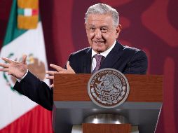 El Presidente Andrés Manuel López Obrador habla durante su conferencia de prensa mañanera de este jueves. EFE/Presidencia de México
