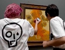 Aparentemente, el cuadro estaba protegido por un cristal cuando ellas lanzaron la sopa. ESPECIAL