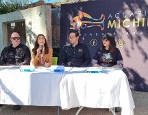 César Aréchiga, director de la Fundación César Aréchiga A.C.; Nanyuki Grageda Arellano, de la Marca Ciudad Guadalajara Guadalajara; Juan Carlos Pérez, director comercial del Acuario Michin, y Miriam Jiménez, del Colectivo Mirada Tapatía. EL INFORMADOR/ N. Gutiérrez