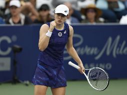 Iga Swiatek espera alzarse con la victoria en el WTA de San Diego. AFP/M. Owens