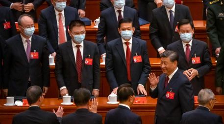 Se espera que hoy en la conferencia del Partido Comunista Xi Jinping reciba un tercer mandato de cinco años. AP/M. Schiefelbein