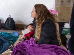 La abogada Blanca Paredes sostuvo tres días una huelga de hambre afuera de Casa Jalisco y hasta hoy fue recibida por el gobernador. ESPECIAL