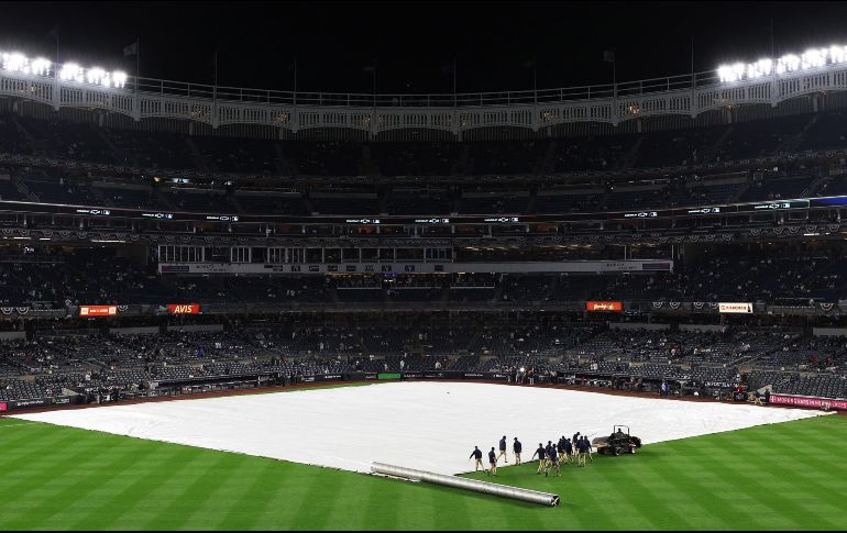 La serie entre Nueva York y Cleveland se encuentra empatada a dos juegos por bando, quien gane el quinto se medirá contra Houston por el campeonato de la Liga Americana. AFP/J. Squire