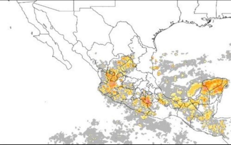 Así como en Jalisco, se pronostican bancos de niebla y probabilidad de lluvias aisladas en en el centro del país. TWITTER/ @conagua_clima