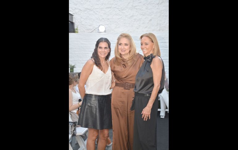 Patricia García, Iliana Ruizvelasco y Ceci Elías. GENTE BIEN JALISCO/Marifer Rached