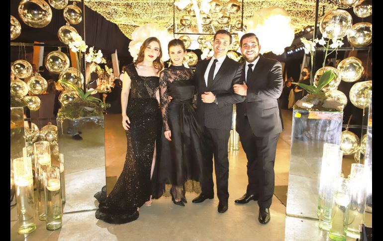 María Inés Chávez, María Mujica, Alejandro Villegas y Álvaro Olivares. GENTE BIEN JALISCO/ Antonio Martínez