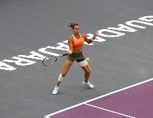 Aryna Sabalenka hizo su aparición en la segunda ronda del GDL Open AKRON y estuvo lejos de su mejor versión. EFE/F. GUASCO