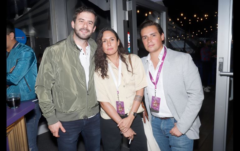 Fernando Cruz, Samara Jazo y Esteban Yáñez. GENTE BIEN JALISCO/Claudio Jimeno