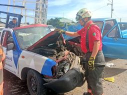 Choque múltiple en López Mateos deja cinco lesionados