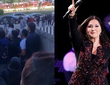 En los videos que usuarios han compartido, se observa como en la rampa de acceso que conduce a las taquillas, a un costado de ingreso habitual del Auditorio Telmex, varias personas discuten y comienzan a empujarse. ESPECIAL / AP