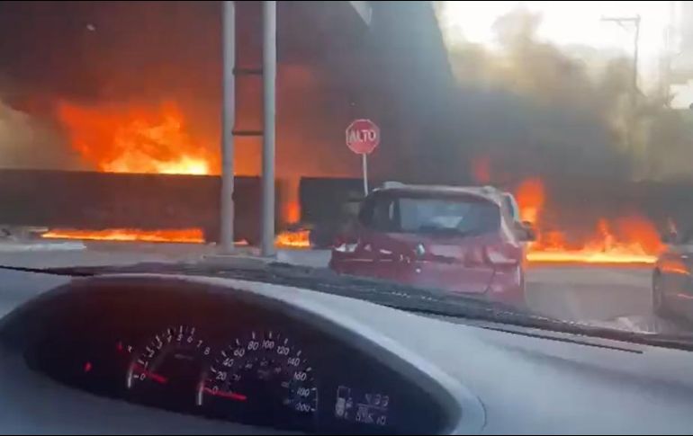 La explosión ocurrió en el fraccionamiento México en Aguascalientes. ESPECIAL