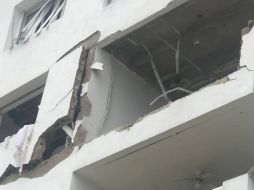 En redes sociales circulan imágenes con los daños en el edificio. ESPECIAL