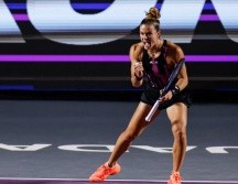 La griega se impuso en tres sets con parciales de 6-1, 5-7 y 6-4, ante la rusa, Kudermetova quien intentó venir de atrás luego de un desastroso primer set. EL INFORMADOR / C. Zepeda