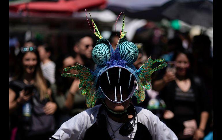 El recorrido inició en el Zócalo capitalino y transcurrió por las avenidas 5 de Mayo, Juárez y Paseo de la Reforma. AP/E. Verdugo