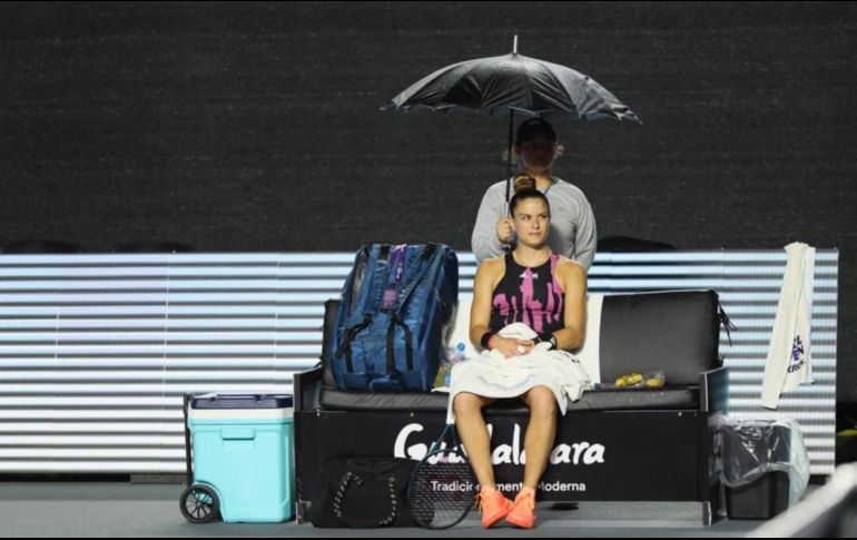 El partido se suspendió tras el primer set. EL INFORMADOR/A. CAMACHO