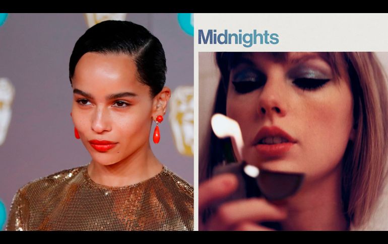 Zoë Kravitz es acreditada como una de las autoras en una de las canciones del nuevo disco de Taylor Swift. AFP/ Tolga Akmen, INSTAGRAM @TAYLORSWIFT