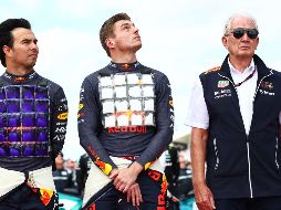 Red Bull dedicó el campeonato de constructores a la memoria de Dietrich Mateschitz. AFP/M. THOMPSON