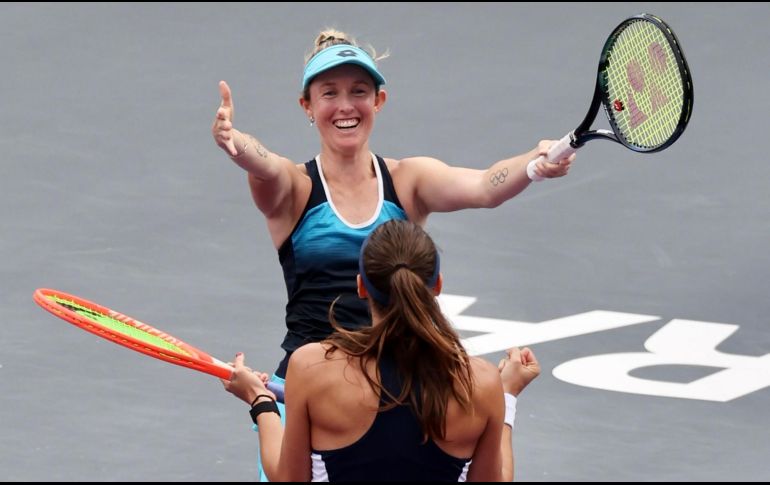 Con la victoria, Storm Sanders y Luisa Stefani se meten a la Final por el título.  CORTESÍA/GDL OPEN AKRON