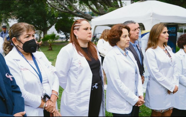 Personal de Salud de Jalisco, presente durante la conmemoración del Día del Médico. EL INFORMADOR/ C. Zepeda