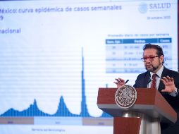 Ricardo Cortés Alcalá dice que hay un promedio diario de 230 casos COVID-19 por día en México, y que la ocupación de camas generales es del 2% y de 1% en camas con ventilador. SUN / G. Espinosa