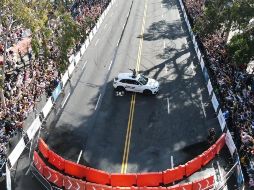 De acuerdo con la información más reciente compartida por el gobernador de Jalisco, son alrededor de 100 mil personas las que asistieron a la Minerva. EL INFORMADOR / A. Navarro