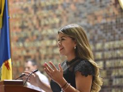 La diputada local del partido Movimiento Ciudadano, Gabriela Cárdenas Rodríguez, ha impulsado la creación en Jalisco de un Sistema Estatal de Cuidados. ESPECIAL