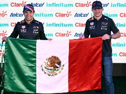 Sergio Pérez y Max Verstappen han demostrado tener una buena relación. AFP/A. ESTRELLA