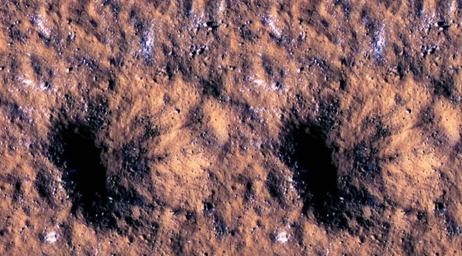 Los investigadores estiman que el meteorito debía tener unos 12 metros. ESPECIAL/NASA