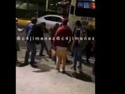 Los hechos quedaron registrados en una grabación que compartió el periodista Carlos Jiménez. TWITTER/@c4jimenez