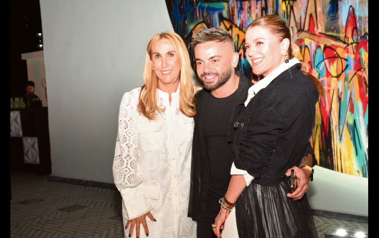 Mónica Martín del Campo, Charbel Kuri y Gaby Sánchez. GENTE BIEN JALISCO/Marifer Rached