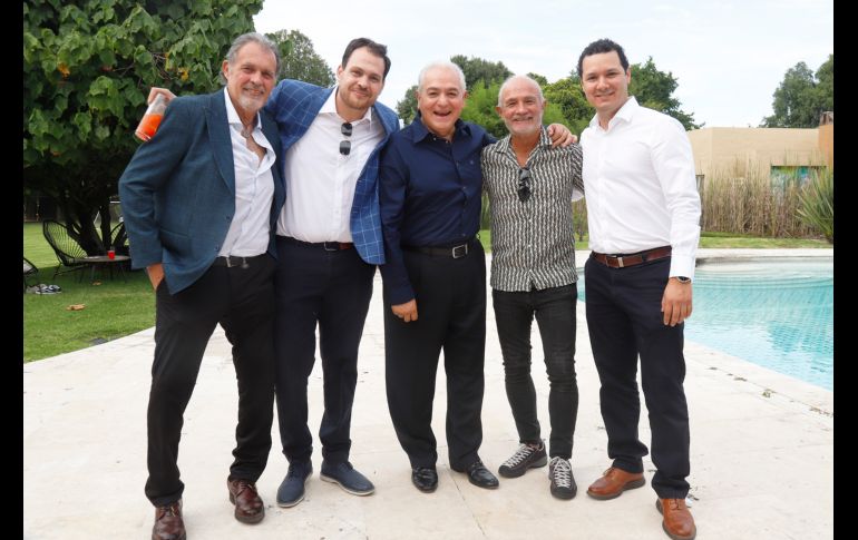 Alfonso y Alfonso Magallanes, Eduardo Vergara, Pepe Vergara y Arturo López. GENTE BIEN JALISCO/Claudio Jimeno