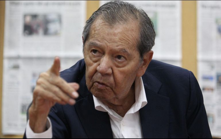 Porfirio Muñoz Ledo aseguró que la reforma electoral de López Obrador va en contra de los derechos de los ciudadanos. EL INFORMADOR/ARCHIVO